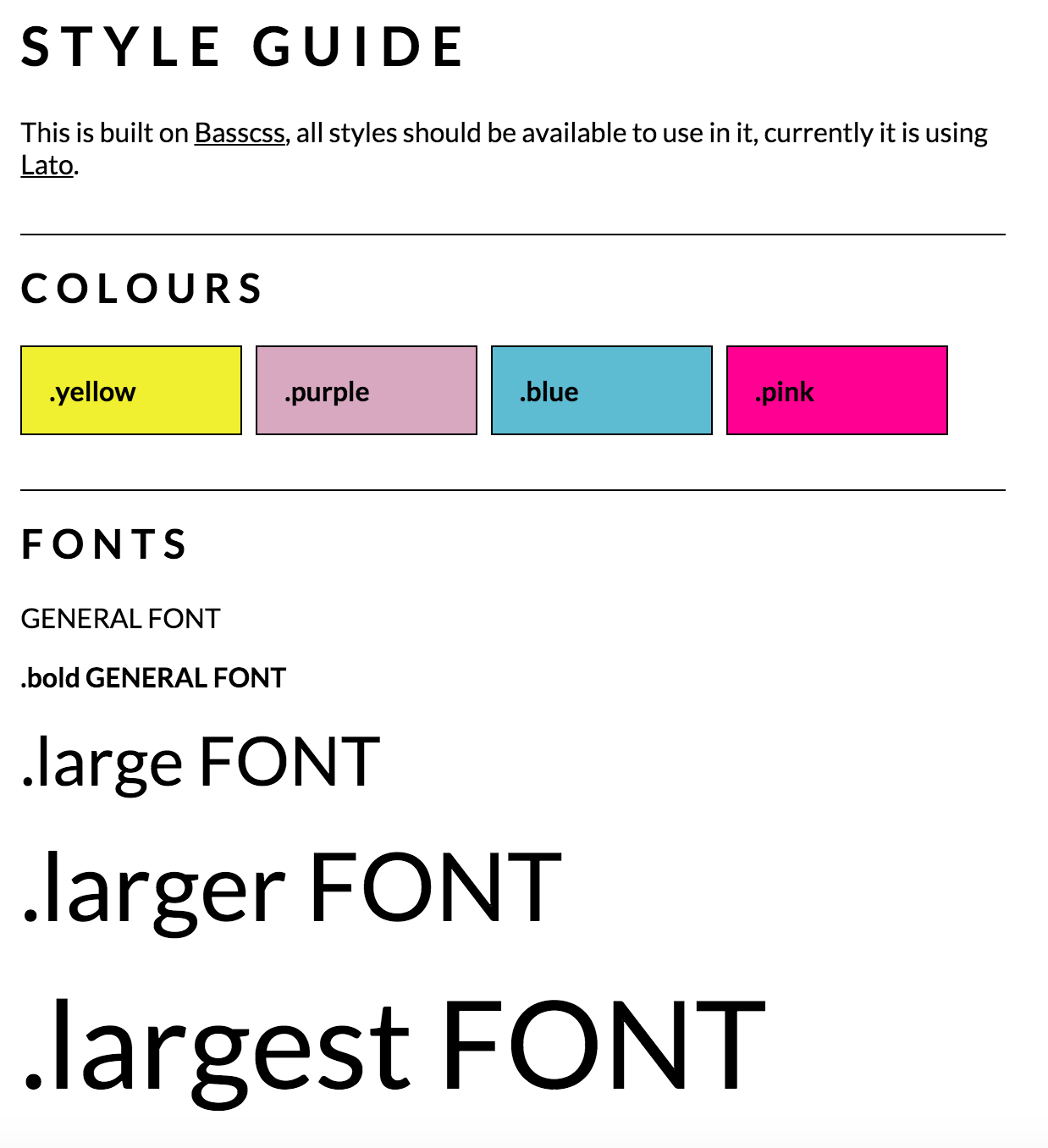 STYLE GUIDE