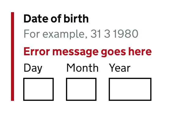 example - gov-uk error message on textinput