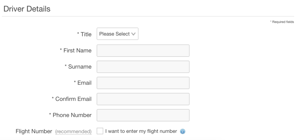 example - one single form